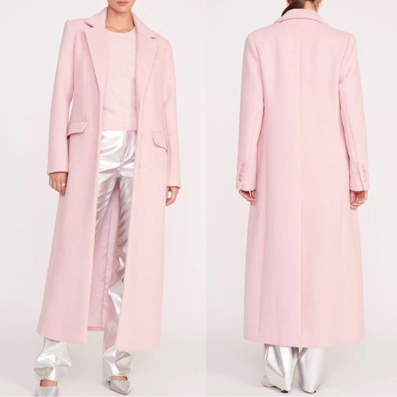 STAUD Jackets & Blazers - NEW NWT STAUD Sanza Coat in Pink Sorbet